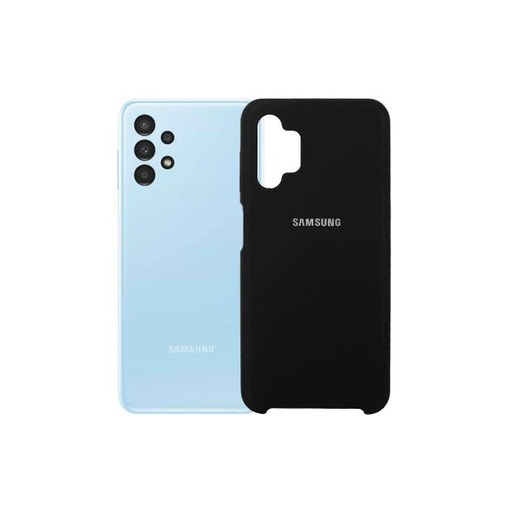 [PO23BSA13-1-2] Samsung A13 Original Official Soft Silky Back Case (Black)