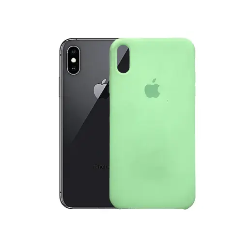 [PO23BIPXSMAX-1-33] Iphone XS Max Official Soft Silky Case (Light Green)