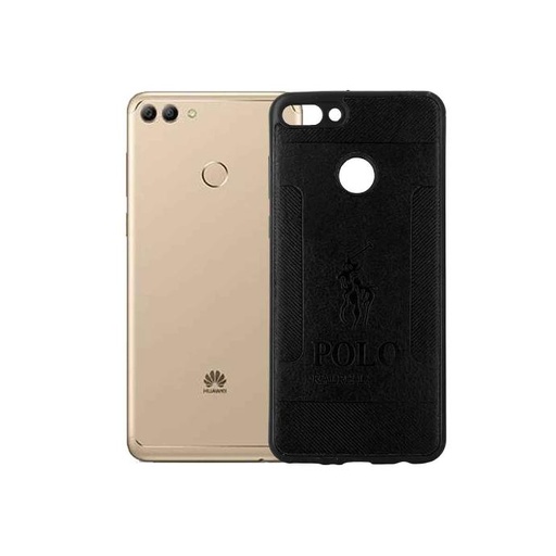 [PO18BHUY9P18-1-2] Huawei Y9 Prime 2018 Leather Back Case (Black)