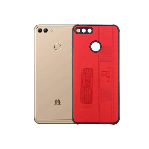 [PO18BHUY9P18-1-4] Huawei Y9 Prime 2018 Leather Back Case (Red)