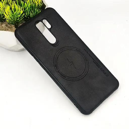 [PO18BMI9-2-2] Xiaomi Redmi 9 X-Level Luxuary Leather Back Case (Black)