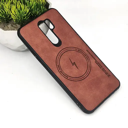 [PO18BMI9-2-13] Xiaomi Redmi 9 X-Level Luxuary Leather Back Case (Brown)