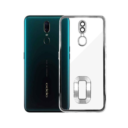 [PO29BOF15-8-7] Oppo F15|Reno 3 CD Chrome Back Case (Silver)