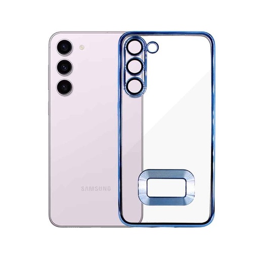 [PO29BSS23PL-8-16] Samsung S23 Plus CD Chrome Back Case (Sky Blue)