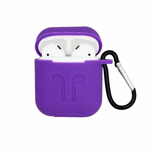 [HFBCASE-5-12] Purple AirPods 2 Case - Stylish & Durable Silicone Protection