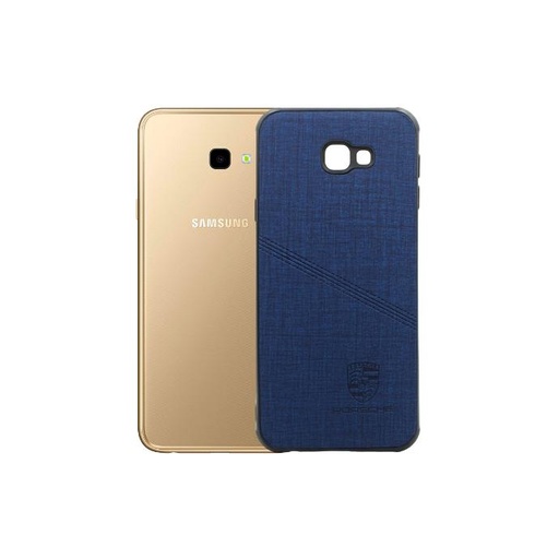 [PO18BSJ4PL-15-17] Samsung J4 Plus|J4 Core Porshe Logo Leather Back Case (Navy Blue)