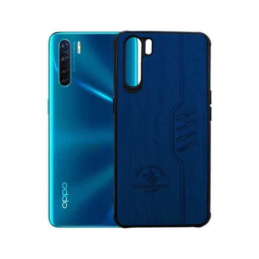 [PO18BOF15-1-3] Oppo F15|A91|Reno 3 Santa Barbara Polo & Racquet Club Back Case (Blue)