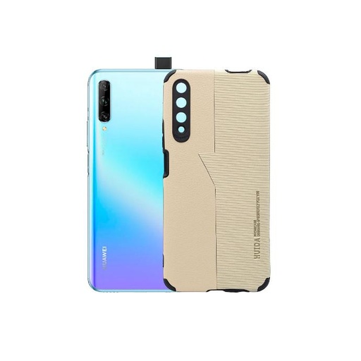 [PO18BHUY9S-3-32] Huawei Y9s Huida Dual Leather Back Case (Skin) - Stylish Protection
