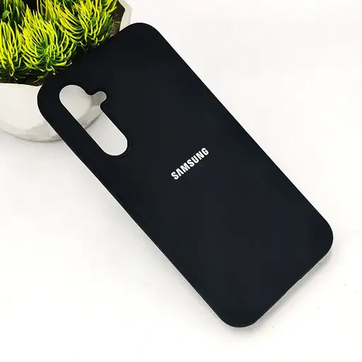 [PO23BSA54-1-2] Samsung A54 5G Original Official Soft Silky Case (Black)