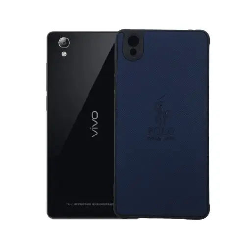 [PO18BVIY512015-2-17] Vivo Y51 2015 (Polo) Ralph Laren Leather Back Case (Navy Blue)