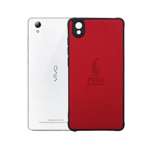 [PO18BVIY512015-2-4] Vivo Y51 2015 (Polo) Ralph Laren Leather Back Case (Red)