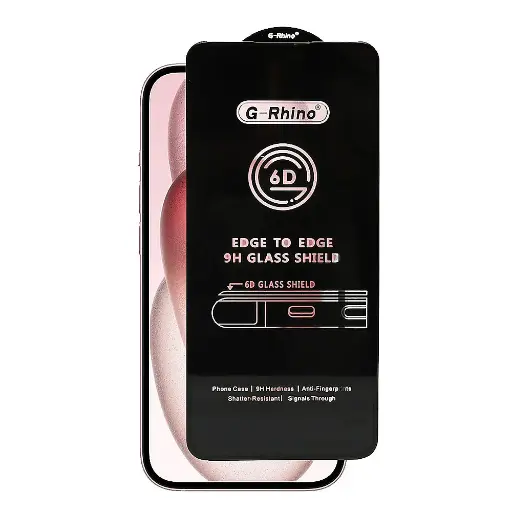 [PL6IP15-6-2] iPhone 15 G-Rhino Tempered Glass - Premium Screen Protection