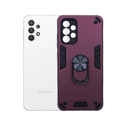 [PO39BSA32-1-21] Samsung A32 4G Armour Back Case (Maroon)