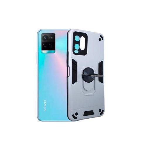 [PO39BVIY33S-1-7] Vivo Y33s|Y32|Y21s|Y33T|Y21 Armour Back Case (Silver)