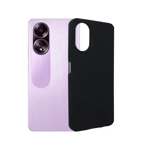 [PO14BOA58-16-2] Oppo A58 4G New Fashion Soft Silicone Back Case (Black)
