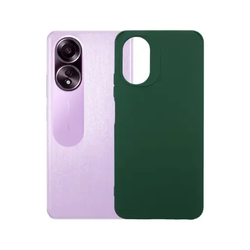 [PO14BOA58-16-11] Oppo A58 4G New Fashion Soft Silicone Back Case - Green