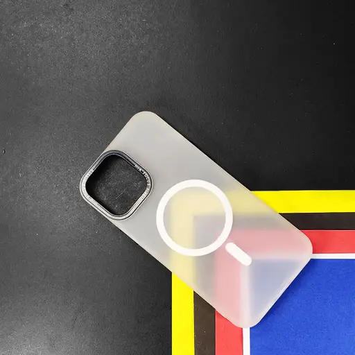 [PO15BIP13PMAX-3-30] iPhone 13 Pro Max Soft Silicone MagSafe Back Case - Crystal