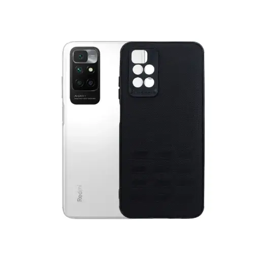 [PO18BMi10-1-2] Xiaomi Redmi 10 4G Leather Back Case (Black)