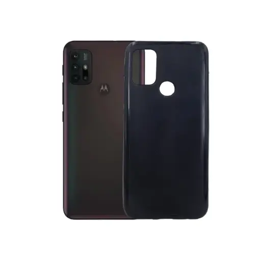 [PO14BMMG30-1-2] Motorola Moto G30 Matte Soft Silicone Back Case (Black)