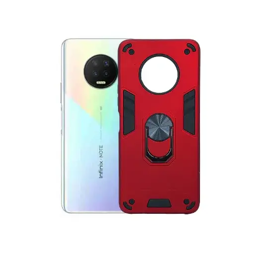 [PO39BINOT7-1-4] Infinix Note 7 Armour Back Case (Red)