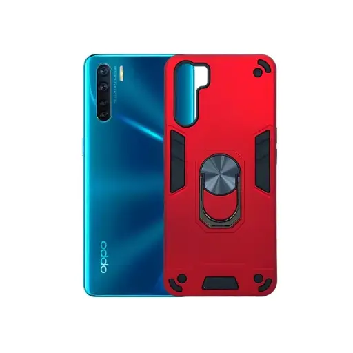 [PO39BOF15-1-4] Oppo F15 Reno 3 Armour Back Case (Red)