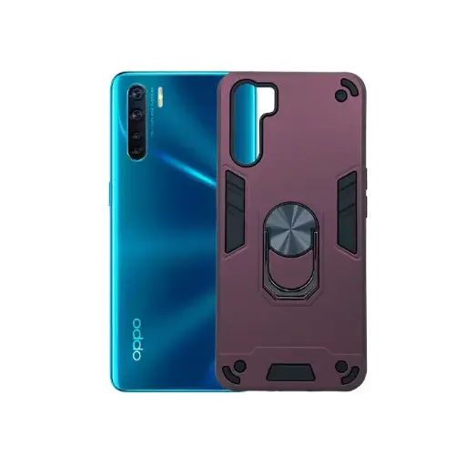 [PO39BOF15-1-21] Oppo F15 Reno 3 Armour Back Case (Maroon)