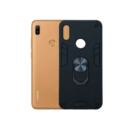[PO39BHUY6P19-1-2] Huawei Y6 Prime 2019|Y6s|Honor 8A  Armuor Back Case (Black)