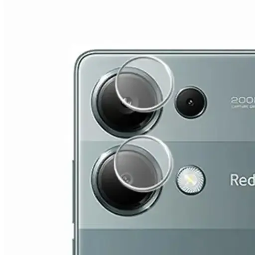 [PL14MINOT13PR-1] Stylish Silver Camera Rings for Redmi Note 13 4G - Enhance Your Photography
