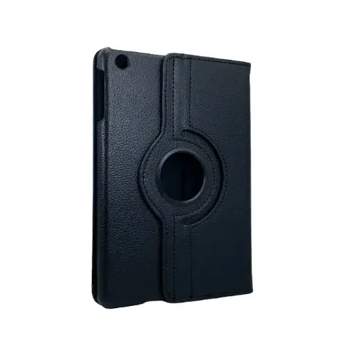 [PO47FBIPDMNI2-5-2] iPad Mini 1/2/3 Rotate Tab Book Cover (Black)