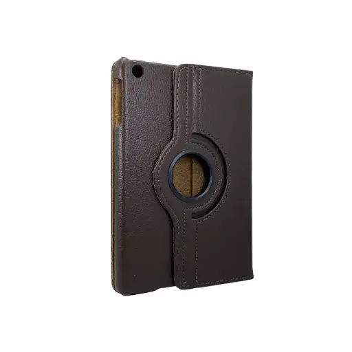 [PO47FBIPDMNI2-5-34] iPad Mini 1/2/3 Rotate Tab Book Cover (Dark Brown)