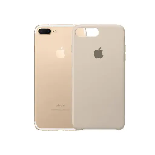 [PO23BIP7GPL-1-35] iPhone 7G Plus|8G Plus Original Official Soft Silky Case (Titaninum)