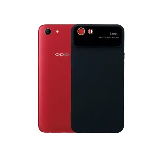 [PO15BOA83-15-2] Oppo A83 Soft Silicone Back With Camera Lens Back Case (Black)