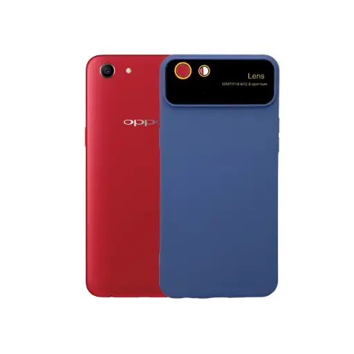 [PO15BOA83-15-16] Oppo A83 Soft Silicone Back With Camera Lens Back Case (Sky Blue)