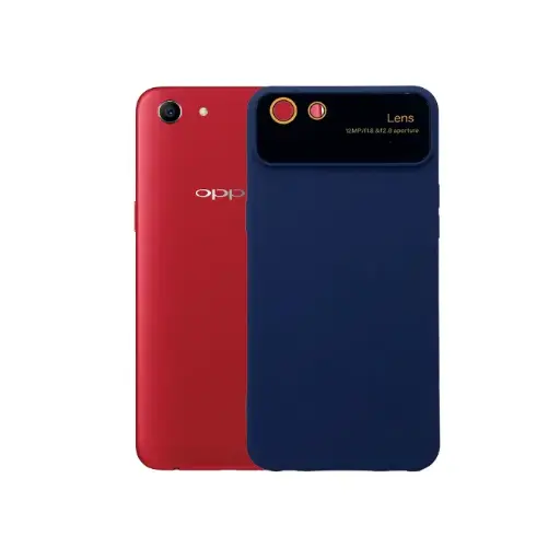 [PO15BOA83-15-17] Oppo A83 Soft Silicone Back With Camera Lens Back Case (Navy Blue)