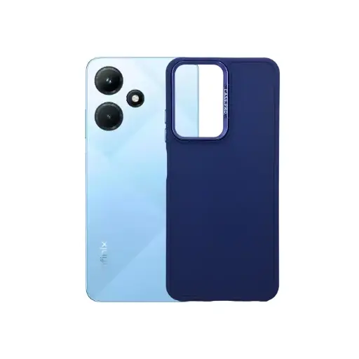 [PO14BIHOT30I-35-17] Infinix Hot 30i Soft Silicone Case - Navy Blue Pro Cover