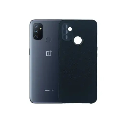[PO32B1PLNRDN100-3-2] OnePlus Nord N100 Doated Texture Hard Leather Back Case (Black)