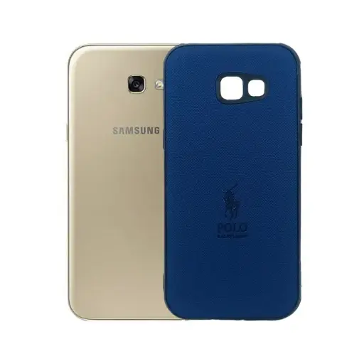 [PO18BSA520-2-17] Samsung A520 (Polo) Ralph Laren Leather Back Case (Navy Blue)