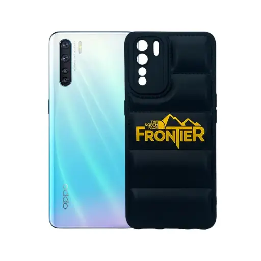 [PO14BOF15-18-2] Oppo F15|Reno 3 4G 3D Puffer Back Print Soft Silicone Back Case (Black)