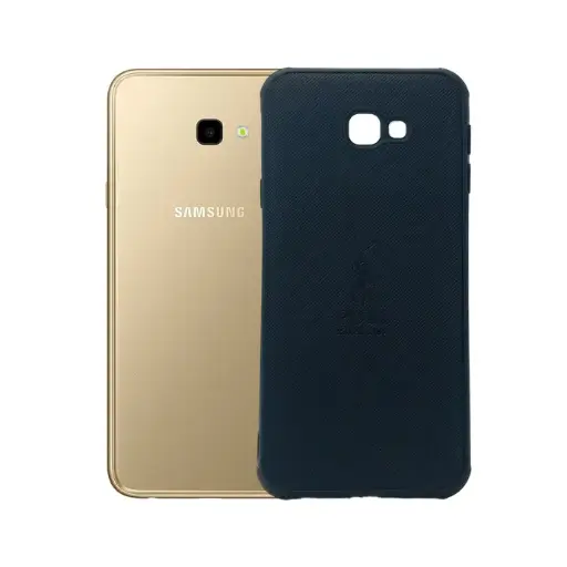 [PO18BSJ4PL-2-2] Samsung J4 Plus & J4 Core Polo Ralph Lauren Leather Back Case - Black