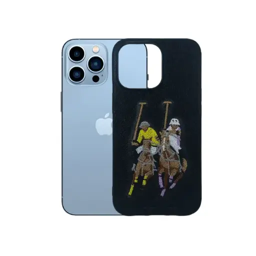 [PO43BIP13PRO-2-2] iPhone 13 Pro Santa Barbara Polo & Racquet Club Back Case (Black)