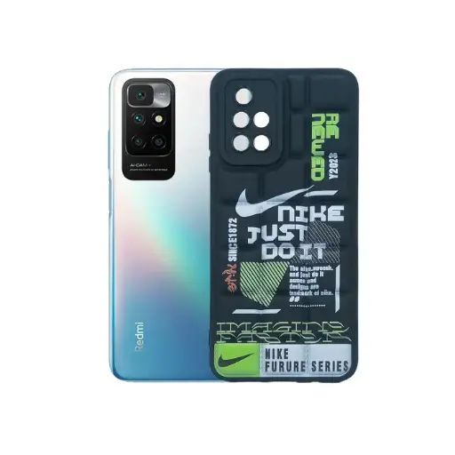 [PO14BMI10-36-2] Xiaomi Redmi 10 4G 3D Cubes Puffer Back Printed Back Case (Black)