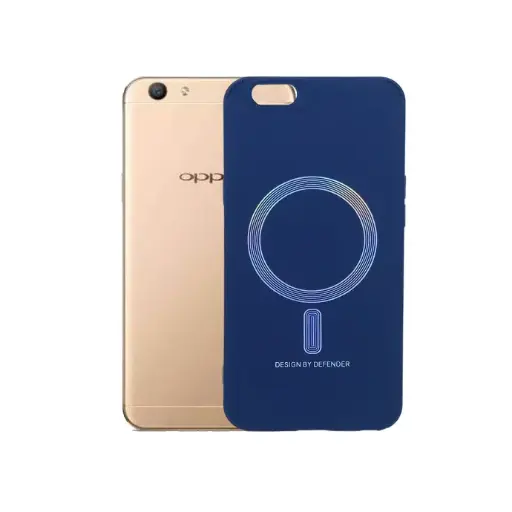 [PO14BOF1S-7-17] Oppo F1S|A59 Official Magsafe Logo|Ring Back Case (Navy Blue)