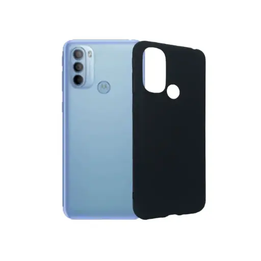 [PO14BMMG31-1-2] Motorola Moto G31 Matte Soft Silicone Back Case (Black) 