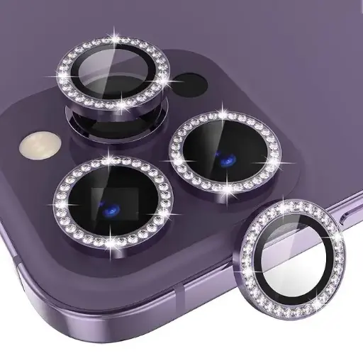 [PL14IP14PMX-6-12] Iphone 14 Pro Max Ladies Camera Rings (Purple)