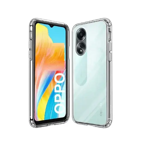 [PO7BOA18-3] Oppo A38 4G|A18 4G Dust Plug TPU|Transparent Back Case