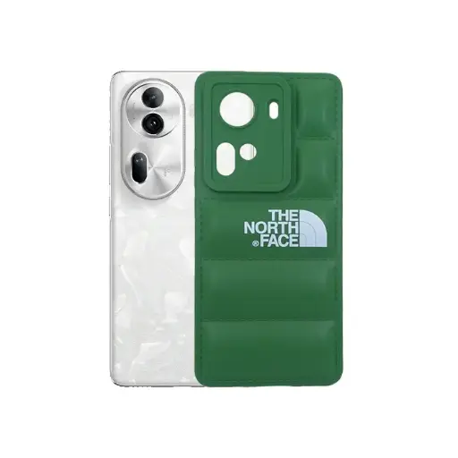 [PO14BORNO11-18-11] Oppo Reno 11 5G 3D Puffer Soft Silicone Back Case - Vibrant Green