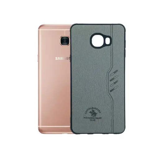 [PO18BSC7-1-9] Samsung C7|C7 Pro Santa Barbara Polo & Racquet Club Back Case (Gray)