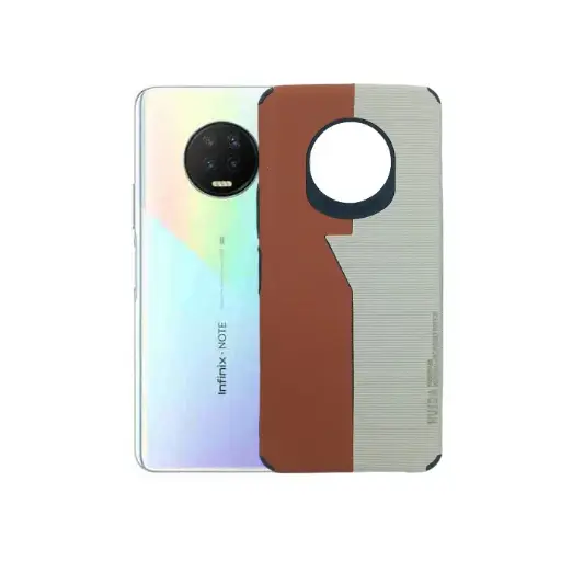 [PO18BINOT7-3-13] Infinix Note 7 (Huida) Dual Leather Back Case (Brown)