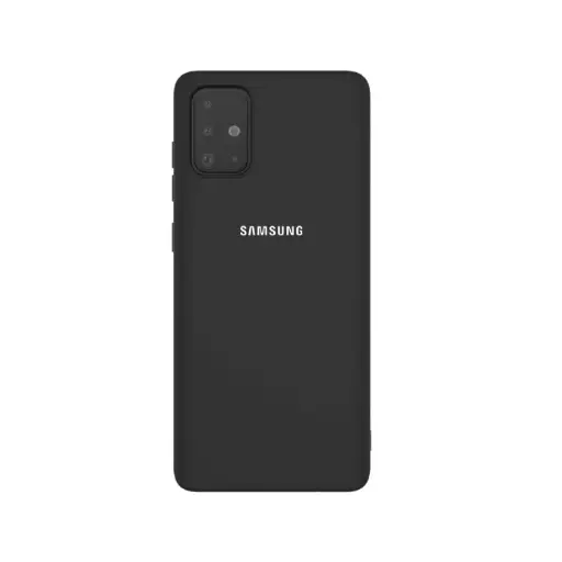 [PO23BSA71-1-9] Samsung A71 4G Original Official Soft Silky Back Case (Gray)