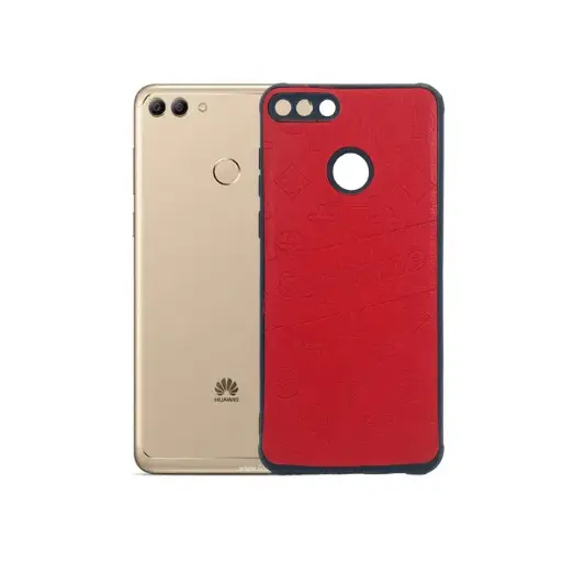 [PO18BHUY9P18-2-4] Huawei Y9 Prime 2018 Supreme Printed Leather Back Case (Red) 